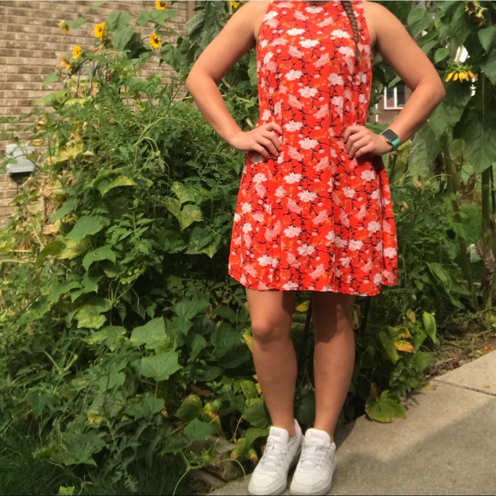 Floral swing dress